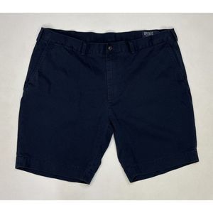 Polo Ralph Lauren Chino 9” Shorts Men Classic Fit Adult Size 40 Navy Blue